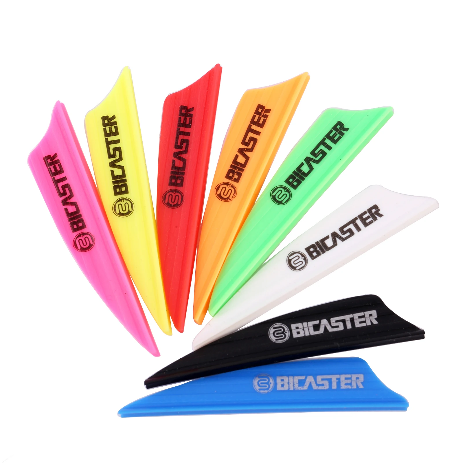 Bicaster 50pcs Archery Arrow Plastic Fletch 1.75\