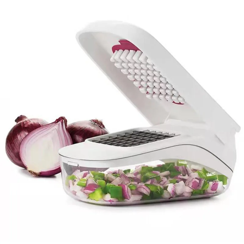 

Manual Vegetable Fruit Slicer Chopper Presser Cut Onion Cheese Tomatoes Cutter Fruits Dicing Blade Kitchen Tools