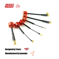 2PCS RUSH CHERRY 5.8G 1.2DB Clear Red FPV Antenna for FPV Racing Freestyle Fatshark ImmersionRC RapidFire VTX Monitor Goggles