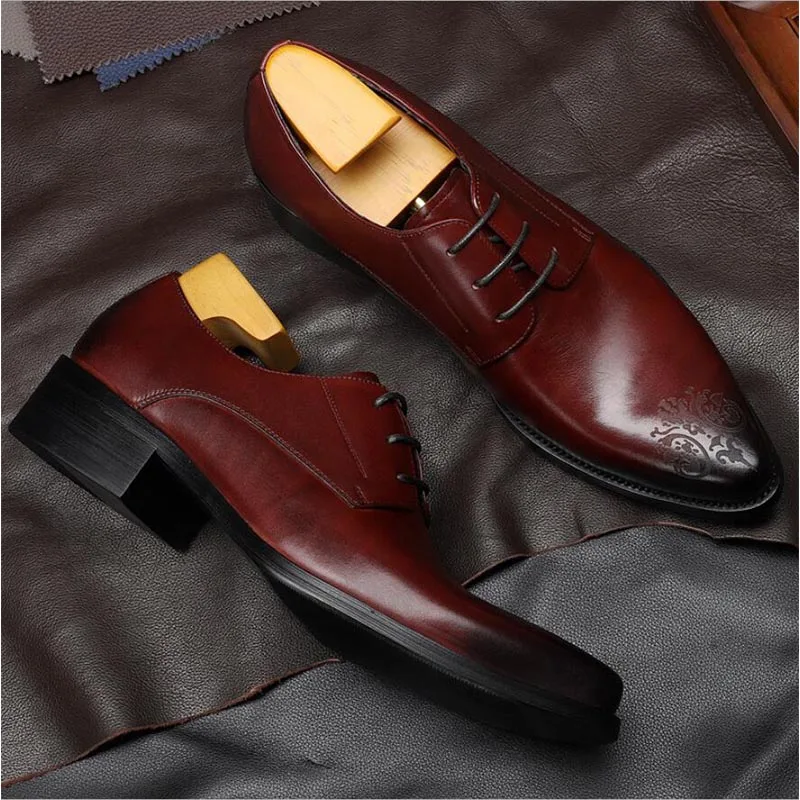 2021 Sipriks Mens Wedding Shoes Pointed Derby Dress Shoe British Italian Handamde Business Career Gents Suit Social Leisure Flat