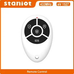 Staniot-Portable Home Burglar Security Alarm System, 4 Botões Chaveiro, controle remoto sem fio para Wi-Fi, GSM, 433MHz, alta qualidade