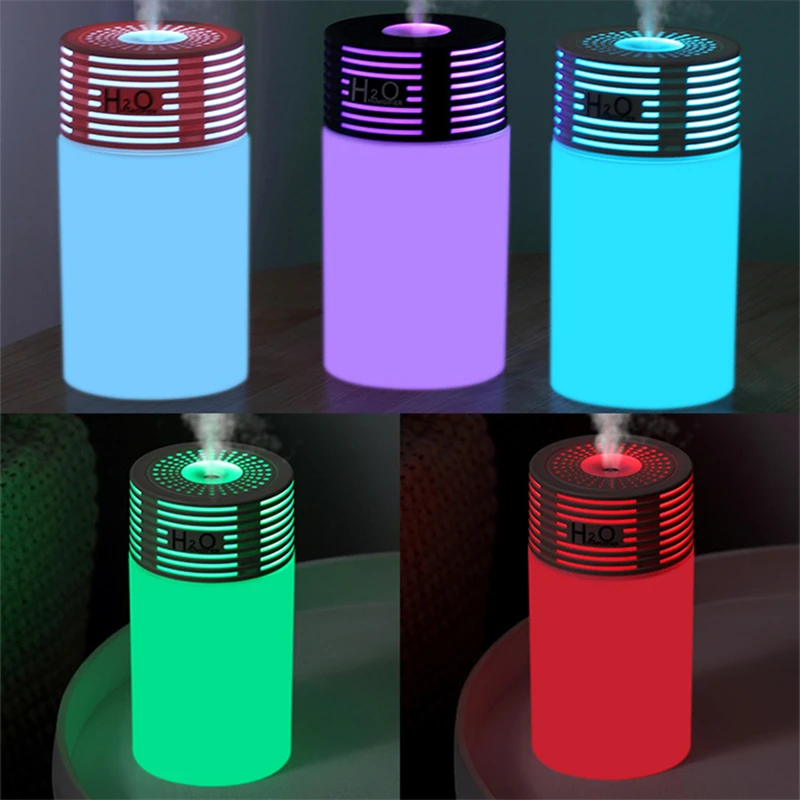 300ml usb umidificador de ar mini ultra-sônico fabricante de névoa fria com colorido led night light para casa carro aroma humidificador difusor