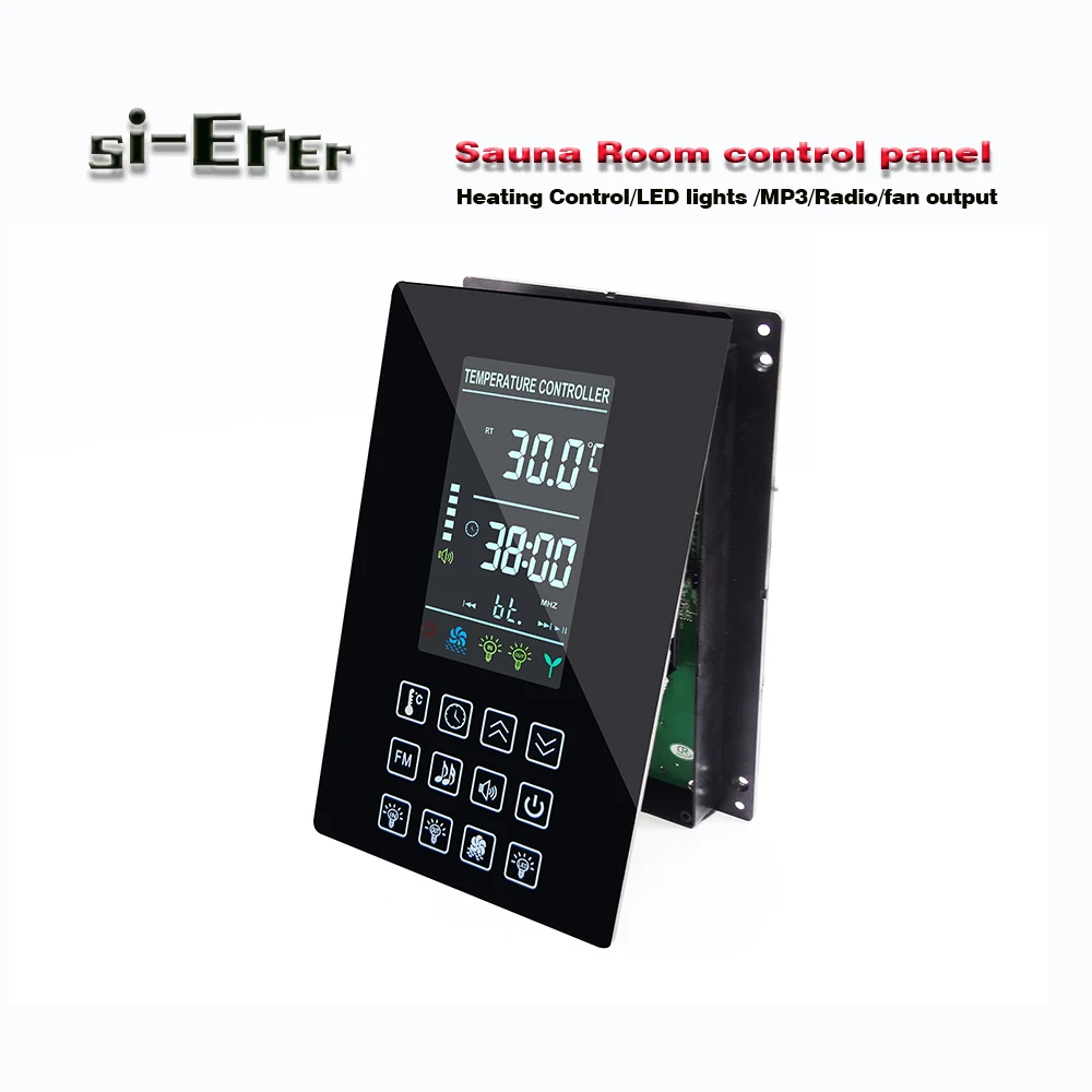 110V 220V 30A temperature controller, used in sauna room, 813 color screen multifunctional temperature controller