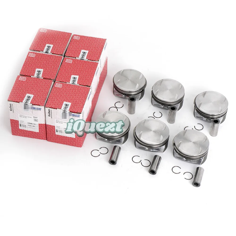 6x Piston & Ring 92.9mm Φ22mm for Mercedes-Benz CLK350 C350 E350 GLK350 M272 3.5L 3498CC  4.7L 4663CC Naturally Aspirated Engine