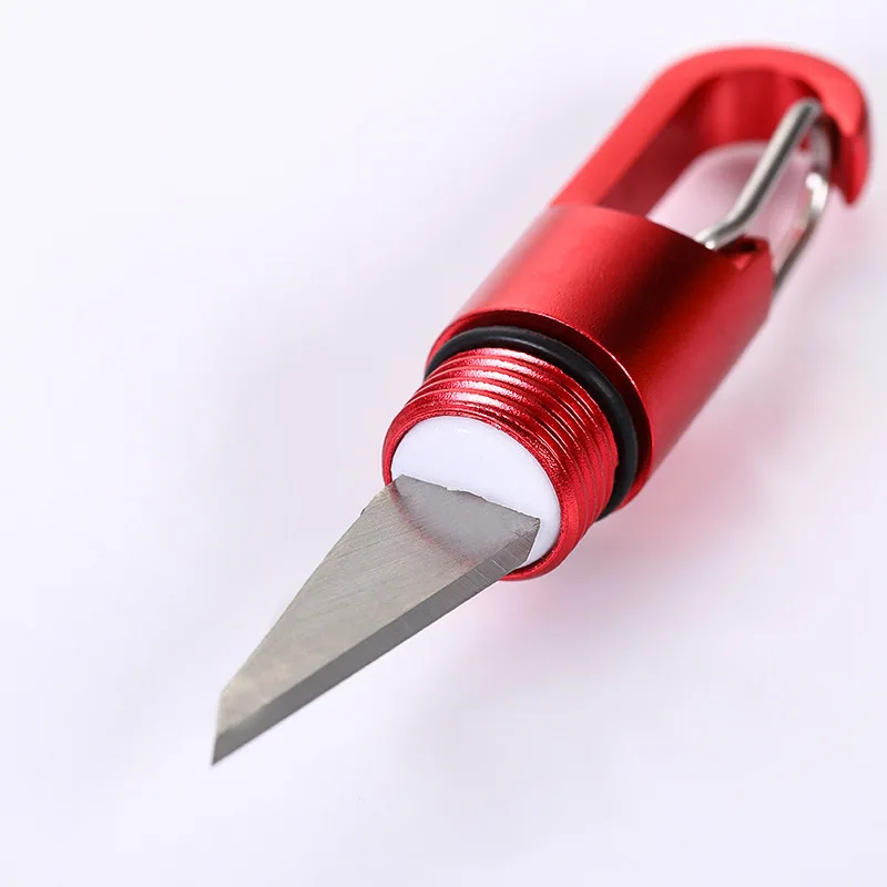 Outdoor Alloy Sharp Utility Knife, Portable Pendant Keychain, Demolição e faca expressa, Ferramentas de autodefesa