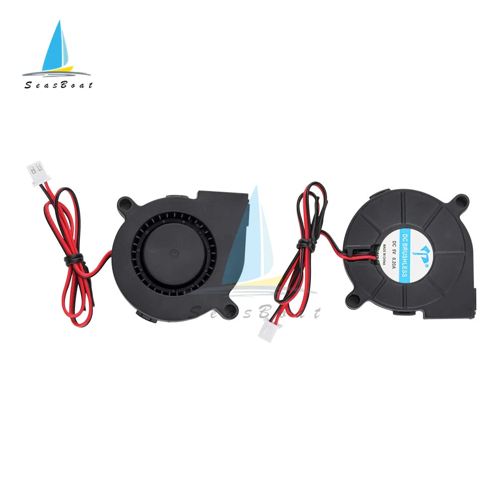 5015 Brushless Turbo DC Fan 5V 12V 24V Cooler Blower Silent Oil-Containing Micro Centrifugal Fan For 3D Printer Accessories