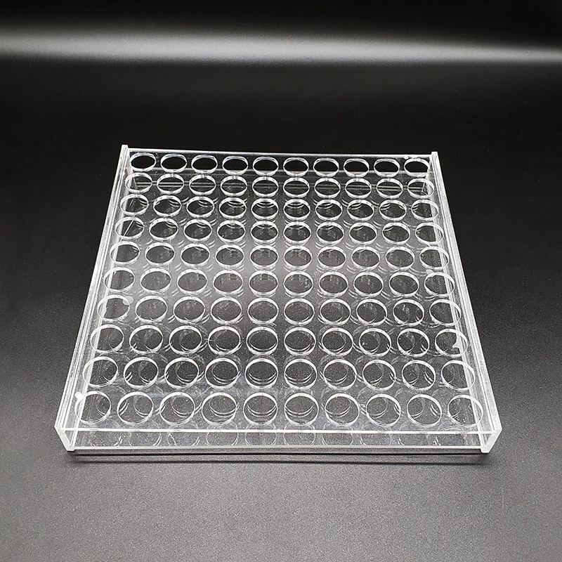 Plexiglass sample bottle rack, 30 holes / 50 holes / 100 holes for 10ml/15ml Screw-top bottle