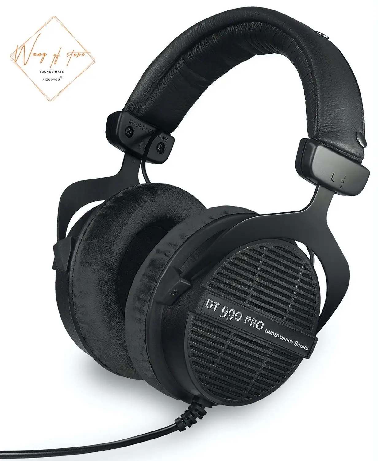 Толстые велюровые бархатные амбушюры для наушников Beyerdynamic DT 770/880/990 PRO, отличное качество, недорогая версия
