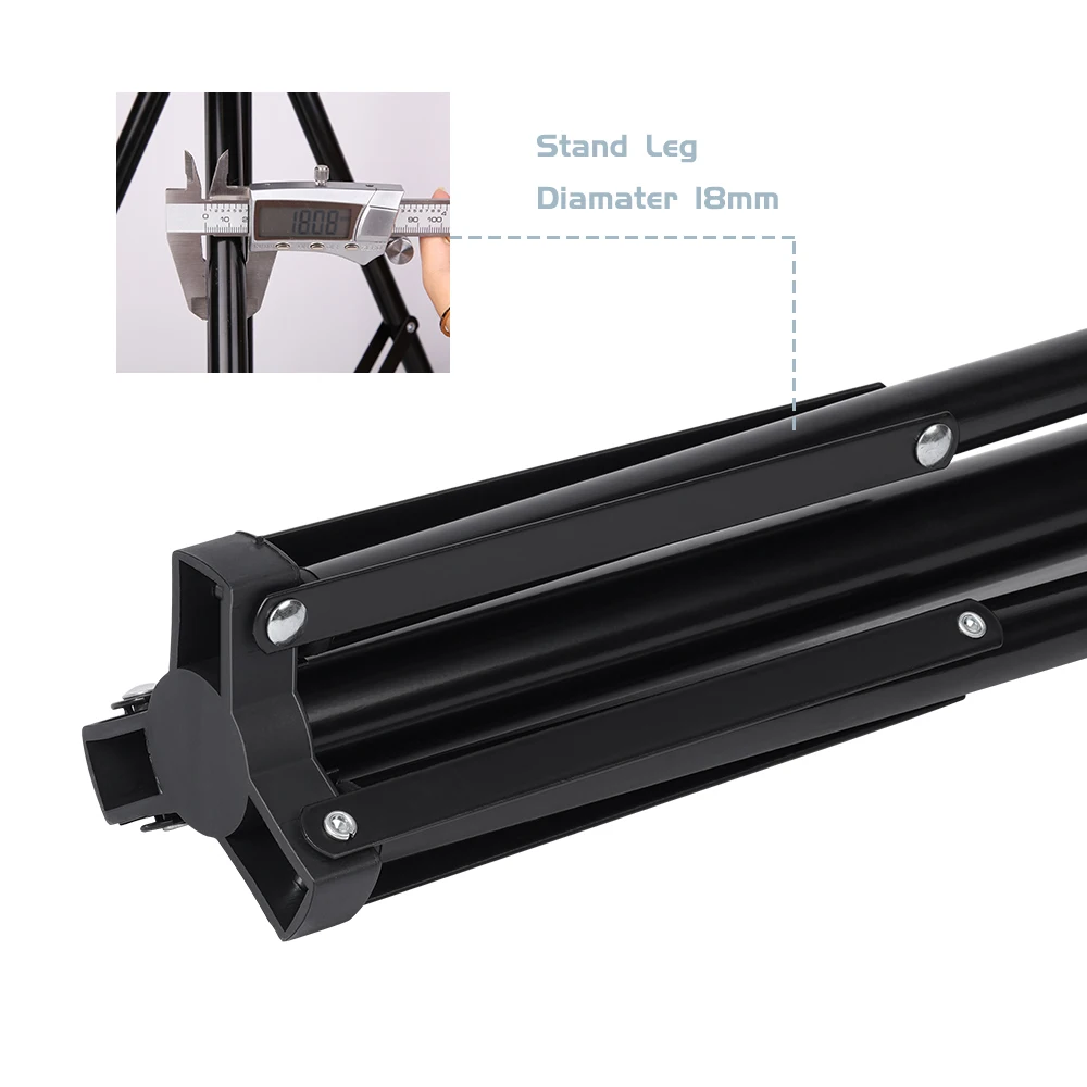 37/68/100/150/190cm Photography Studio Adjustable Light Stand Portable Tripod Stand With 1/4 Screw Head For Flash Photo Studio