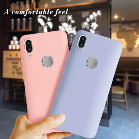 Candy Silicone Case For Vivo V9 V 9 Pro Back Cover Cases For Vivo Y85 Y89 6.3 inch Matte Soft TPU Phone Shells Capas