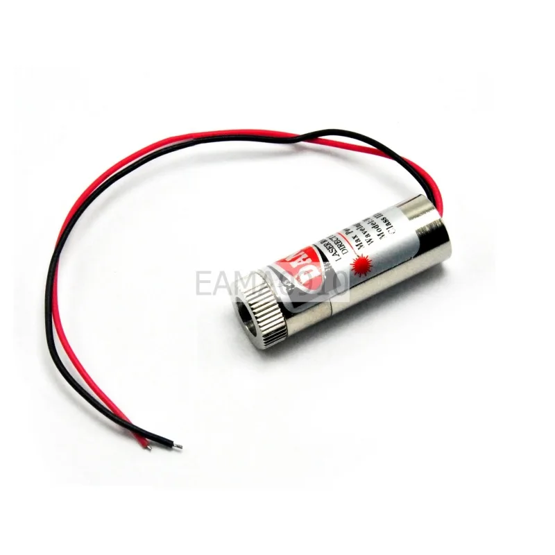 Cabezal láser de 650nm 5mw, diodo láser rojo de enfoque ajustable, 3 ~ 5V, tubo láser rojo para posicionamiento de la vista (punto/línea/Cruz opcional), 3 uds.