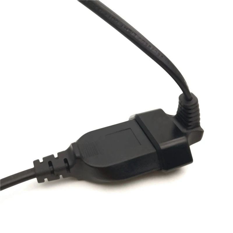 Enchufe europeo macho de 90 grados a hembra, Cable de extensión de potencia para PC, ordenador, PDU