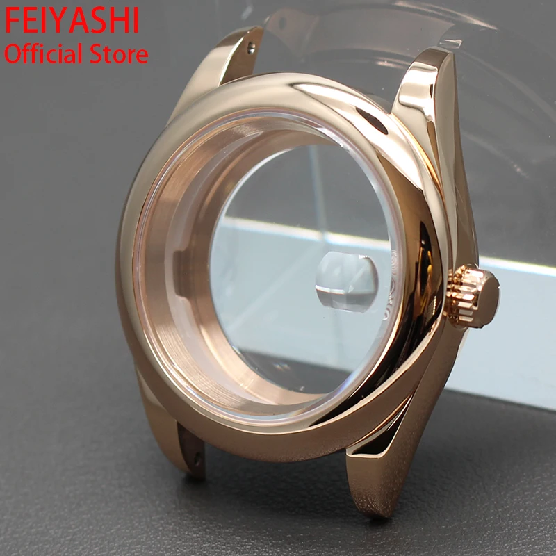 Rose Gold 36mm 40mm Watch Case Sapphire Crystal Waterproof For Seiko NH35 NH36 Miyota 8215 Movement 28.5mm Dial Oyster Perpetual