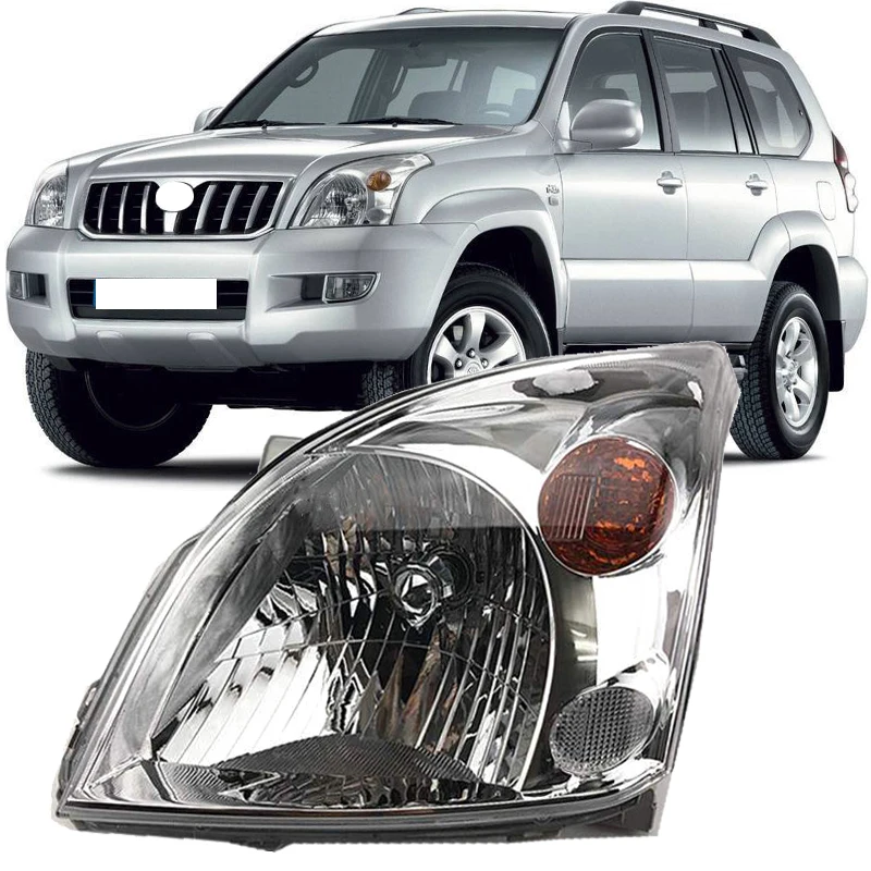 

Передняя головная фара Yasong, головная фара в сборе для TOYOTA LAND CRUISER PRADO 2002-2009 120 серии 2700 4000, головная фара