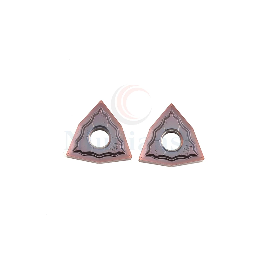 Inserto de torno CNC de alta calidad, inserto de torneado de metal duro para procesamiento de acero inoxidable, WNMG080404-HA, NK9018, WNMG080408-HA
