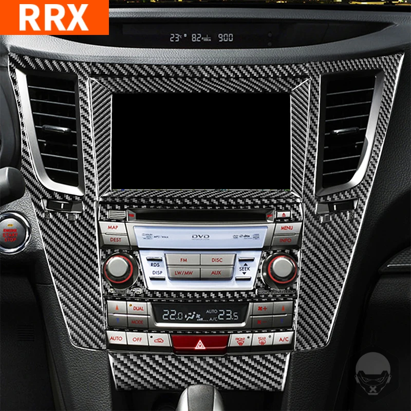 

For Subaru Legacy Outback 2010-2014 Carbon Fiber Navigation Radio Air Vent Panel Car Interior Accessories Decorative Stickers