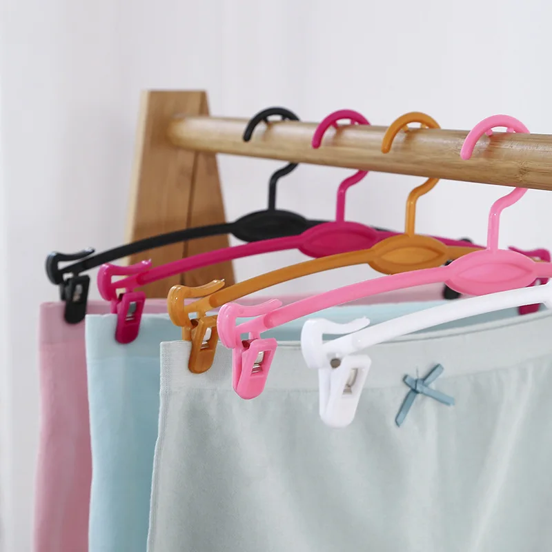 Colorful Plastic Hanger for Lingerie, Bra, Bikini, Sexy Nightdress, Underwear, Lace Panties Hanger, 30 PCs/Lot