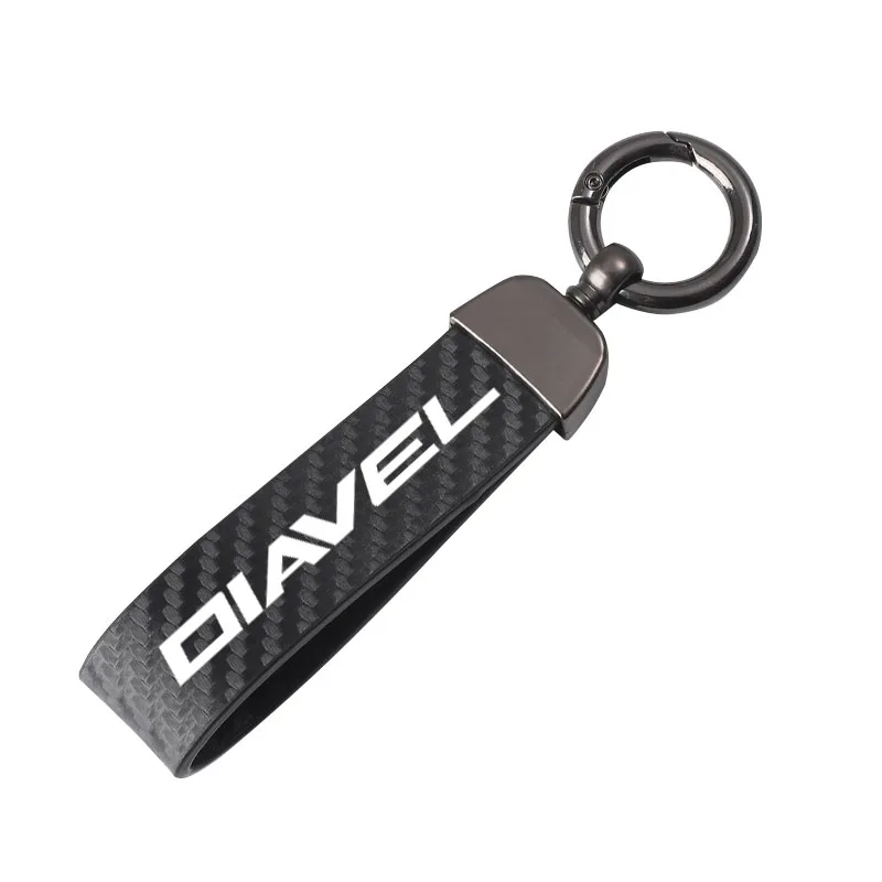 Carbon fiber motorcycle key chain key ring For Ducati X Diavel S 1260 motorcycle Accessories