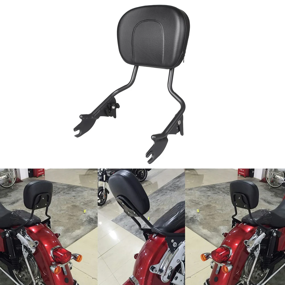 Motorcycle Rear Backrest Sissy Bar w/Pad For Harley Touring Street Glide Road King 2008 2009 2010 2011 2012 2013 2014 2015 2016