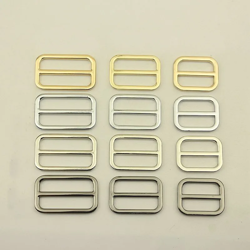 

20pcs 25/32/38mm Bags Strap Buckles Metal Slider Tri Glide Adjust Belt Buckle for Webbing Shoes Clothes Leather Part Accessories