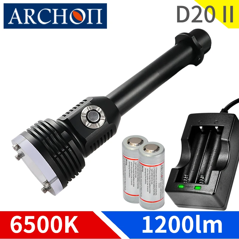 

ARCHON D20 II W26 II diving flashing Professional underwater spot lights Powerful Led diving torch dive lighting dive photograpy