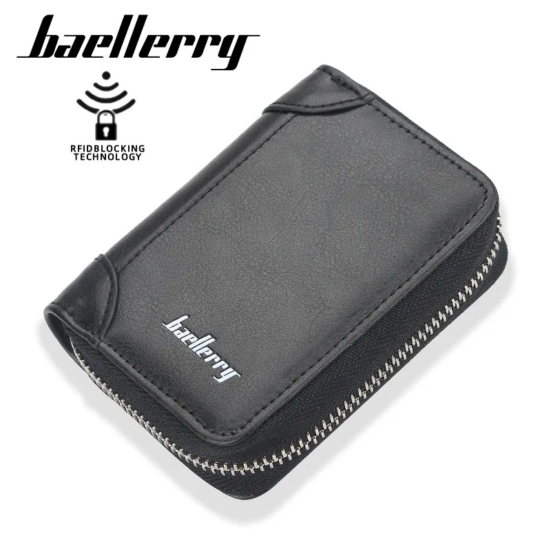 

Korean Organ Vertical Card Holder 18 pcs Cards Bag Vintage Leather Mens Credit ID Organizer Zipper Wallet Coin Purse Cardholder