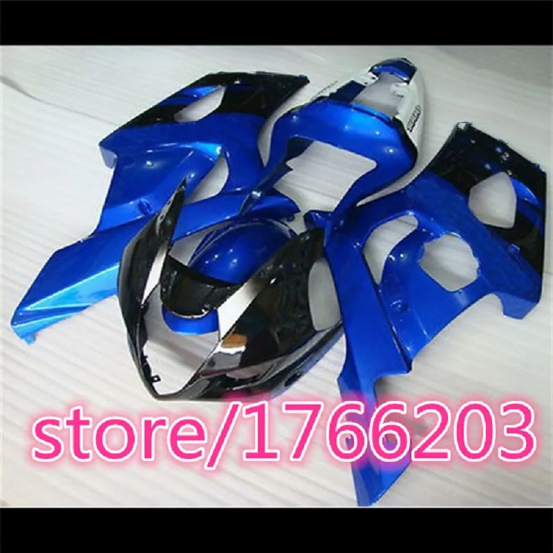 

Hot sales Motorcycle fairings kit Injection ABS for Suzuki K3 K4 GSXR1000 03 04 GSXR 1000 2003 2004 blue black Fairing kits