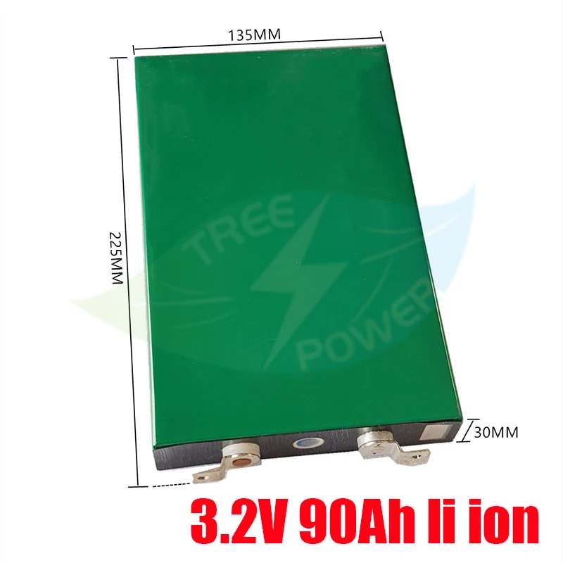 

New 3.2V 90AH lithium iron phosphate battery power electric vehicle inverter lithium lifepo4 cell DIY 12V 24V not 100Ah