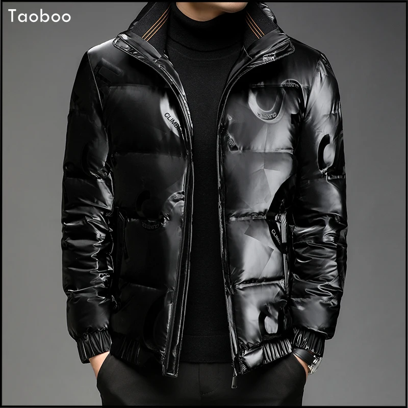 Taoboo Harajuku Colorful Bubble Down Jacket Men\'s Winter Jacket 2021 Male\'s Streetwear Hip Hop Parka Black Clothes Puffer Coats