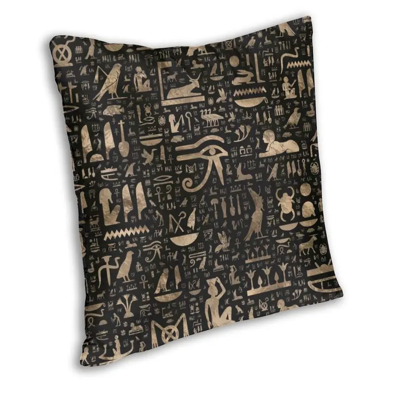 Ancient Egyptian Hieroglyphs Pillow Case Decoration Egypt Culture Cushions Throw Pillow for Sofa Double-sided Printing