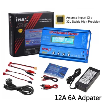 Htrc Imax B6 80W Lipo Lader Voor Lipo Nimh Li-Ion Ni-Cd Batterij Balans Lader Ontlader Met 12V 6A Voeding Optioneel