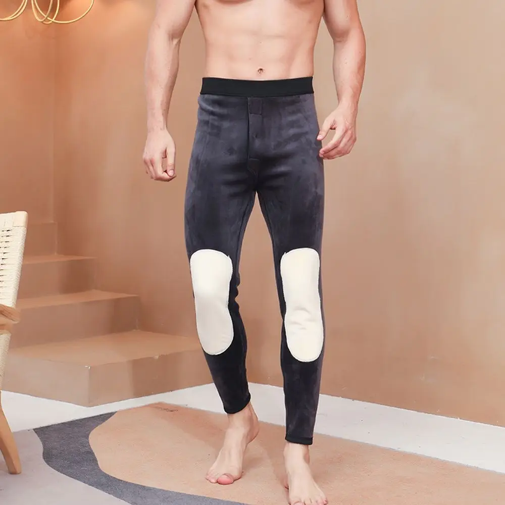 Men Thermal Long Johns Underwear Winter Warm Tights Pants Plus Thickened Cotton Male Base Leggings Thermal Trousers XXXXL