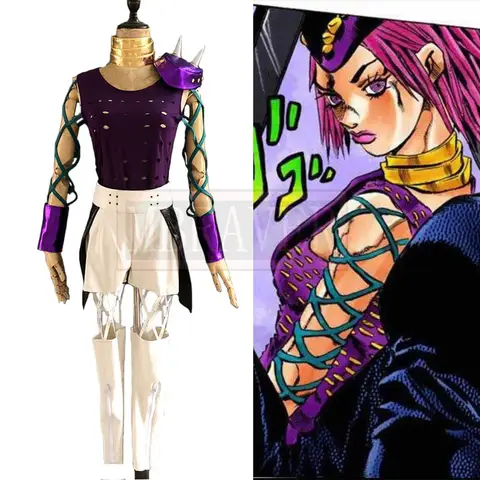 Narciso Anasui Stile femminile Reversione del sesso Costume cosplay Vestito uniforme di Halloween Personalizza qualsiasi dimensione