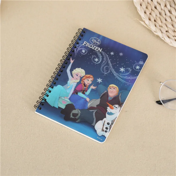 Disney\'s New Frozen Series Manual Cartoon Business Office Student Children\'s Notebook Diary Notepad Student Supplies Gift Prize