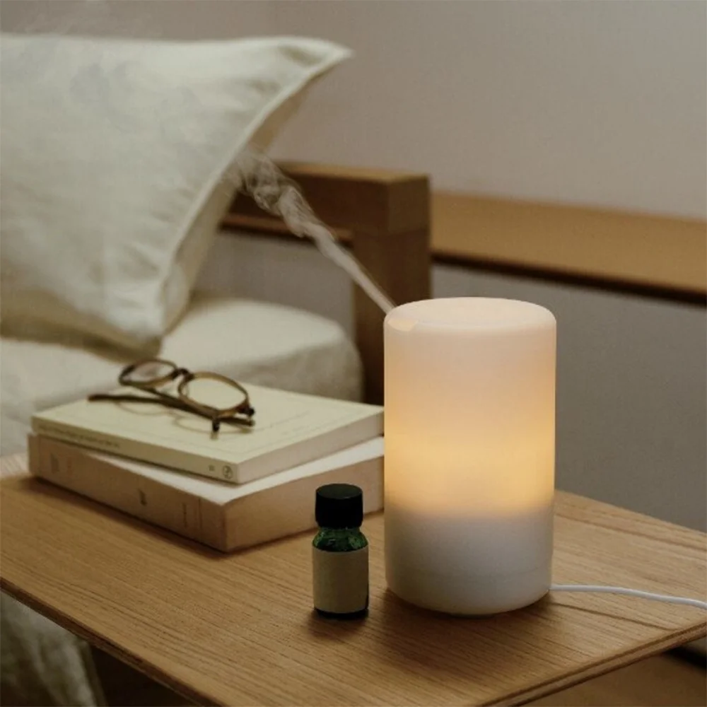 Mini Humidifier Ultrasonic Aroma Diffuser USB Night Light Air Purifier Desktop Essential Oil Diffuser With Warm Light For Home