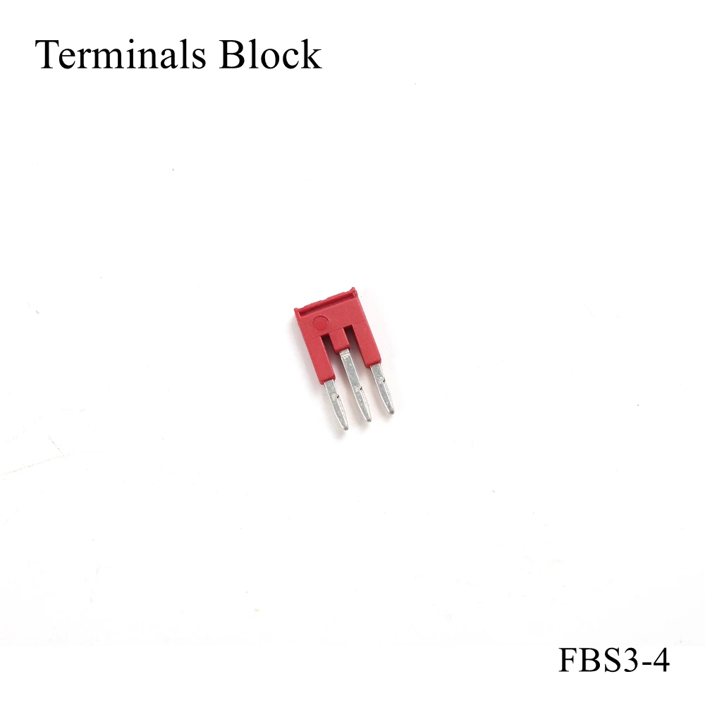 FBS 3-4 Spring Terminal Central Intercell Connector Din Rail Block ST Insertion Plug-in Bridge Short Connection Strip FBS3-4