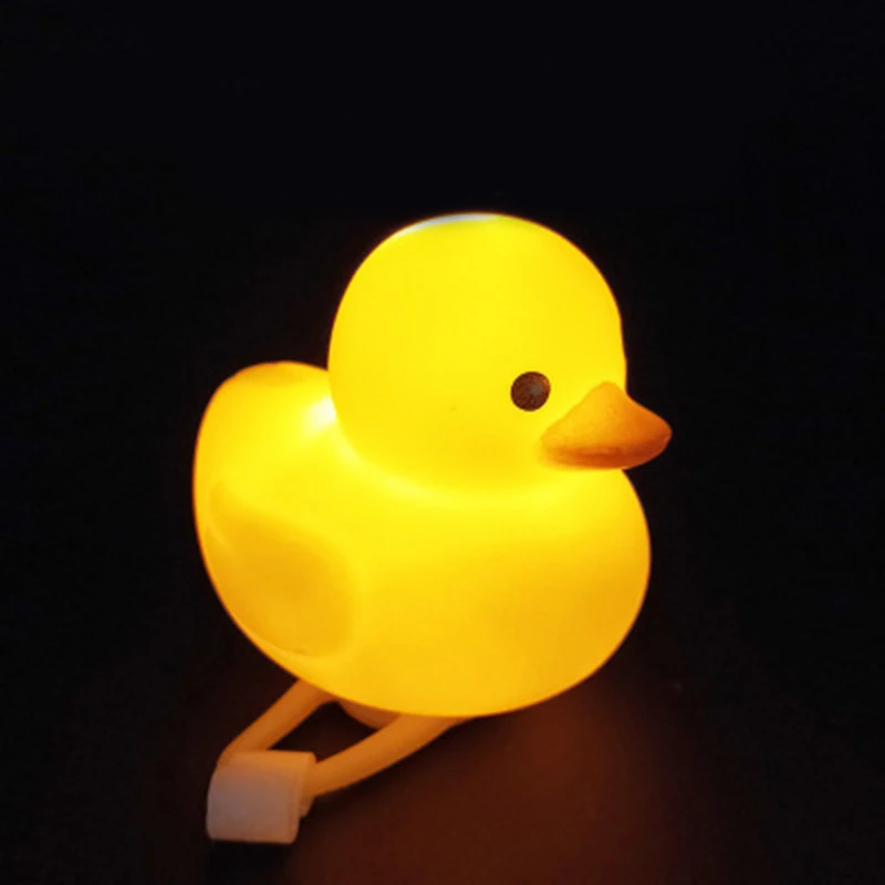 

Outdoor Sports Small Yellow Duck Cartoon Duck Head Light Shining Duck Bicycle Bells Handlebar Bicycle Accessories