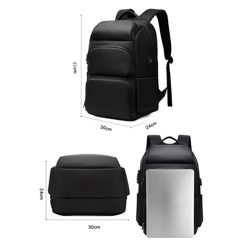 Anti-theft Casual Men\'s Backpack USB Oxford Cloth Material Multifunctional Large-capacity outdoor Travel Computer Student Bag