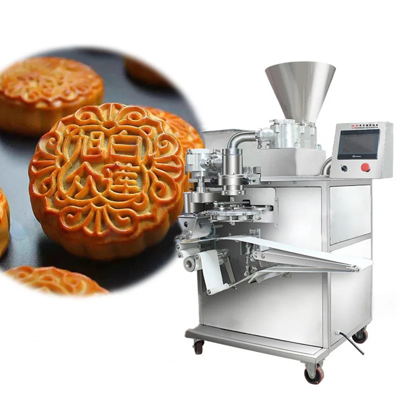 80 pcs/นาที Commercial Multi-function บรรจุอัตโนมัติ moon เค้ก forming maker SZ-65 ขนมไหว้พระจันทร์เครื่อง 220 v/ 380v