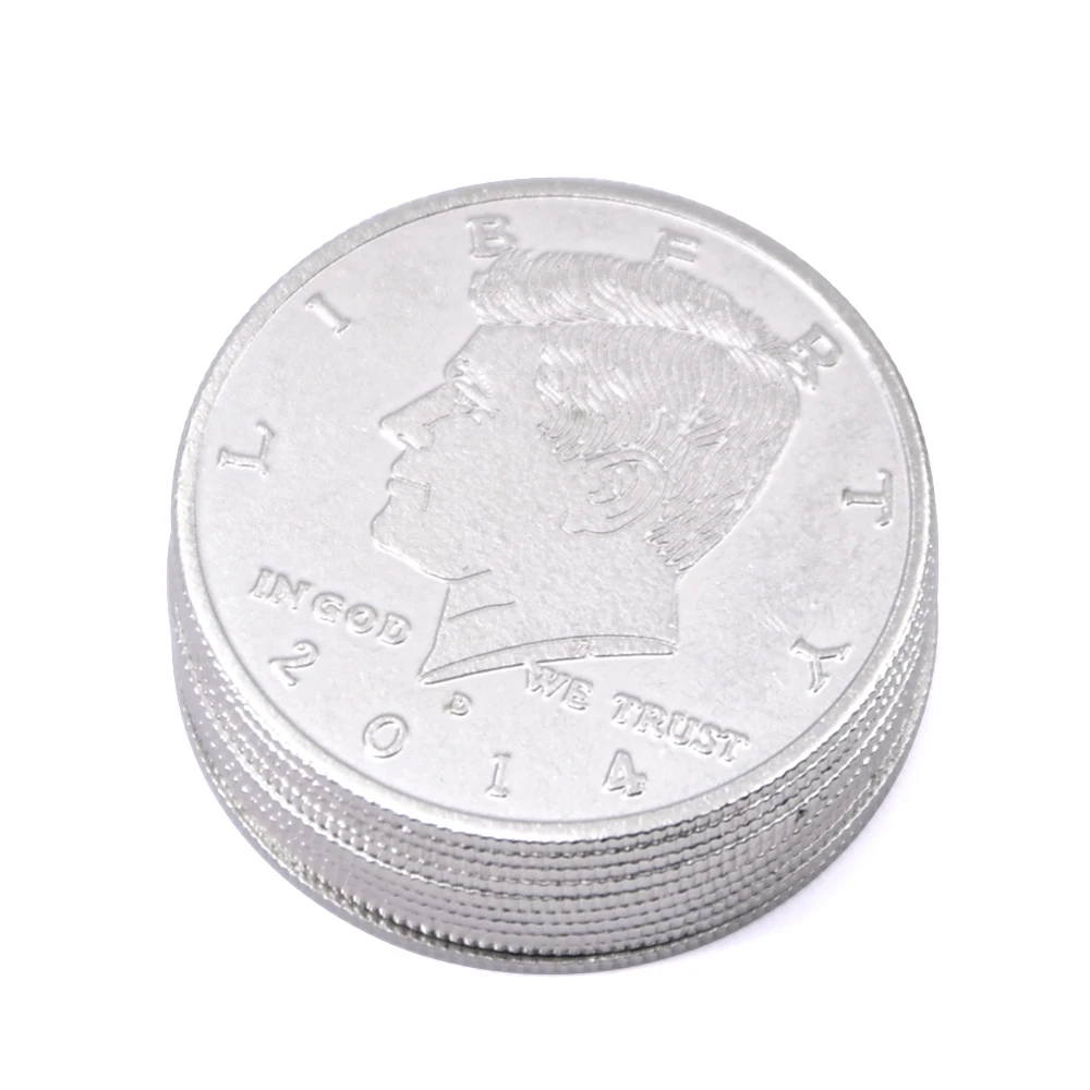 10 sztuk Super cienkie Palming monety (wersja półdolarówka) magiczne sztuczki pojawiające się/znikające monety Magia akcesoria sztuczka rekwizyty