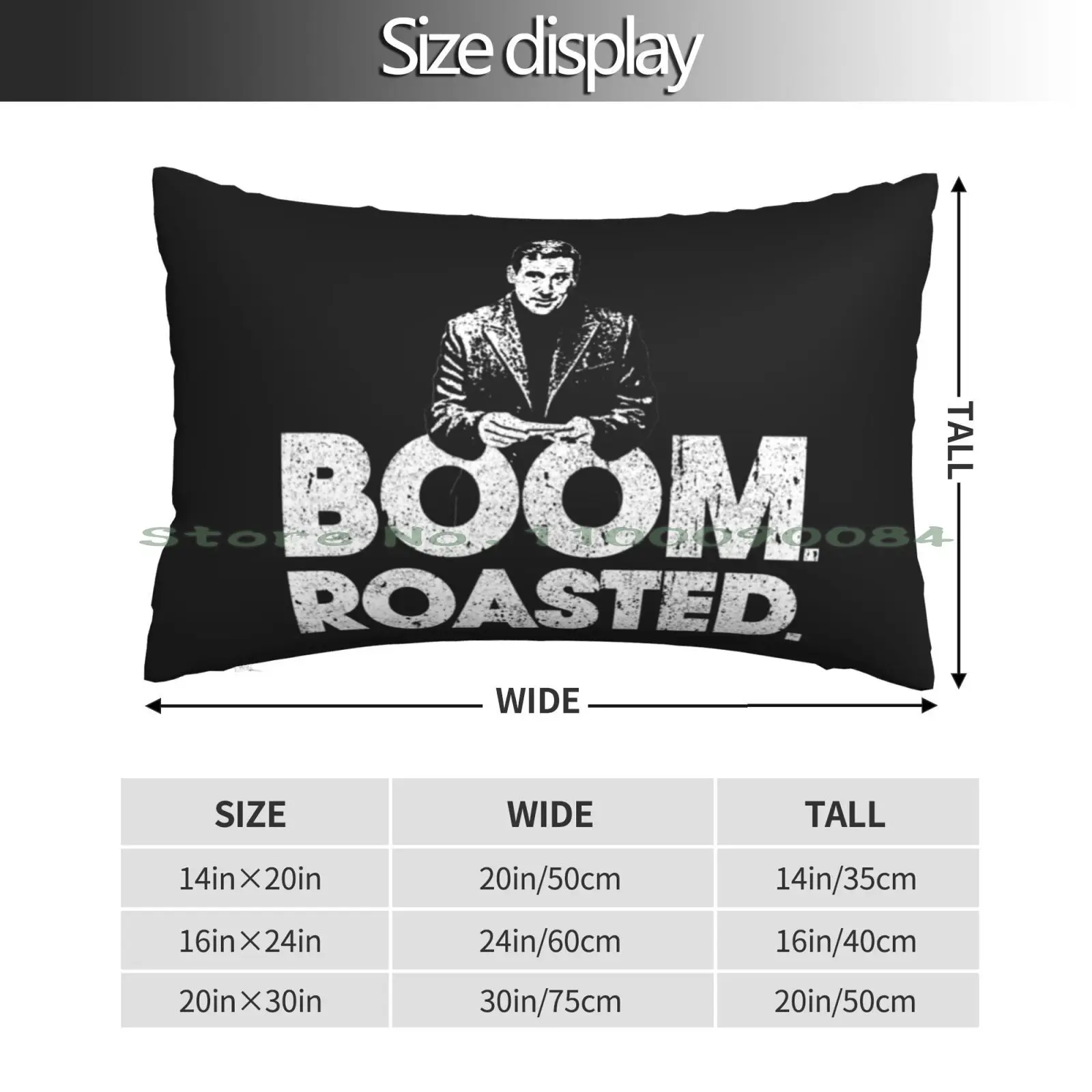 Boom. Roasted.-Michael Pillow Case 20x30 50*75 Sofa Bedroom Dwight Schrute Jim Halpert Pam Beesly Steve Carell Dunder Mifflin