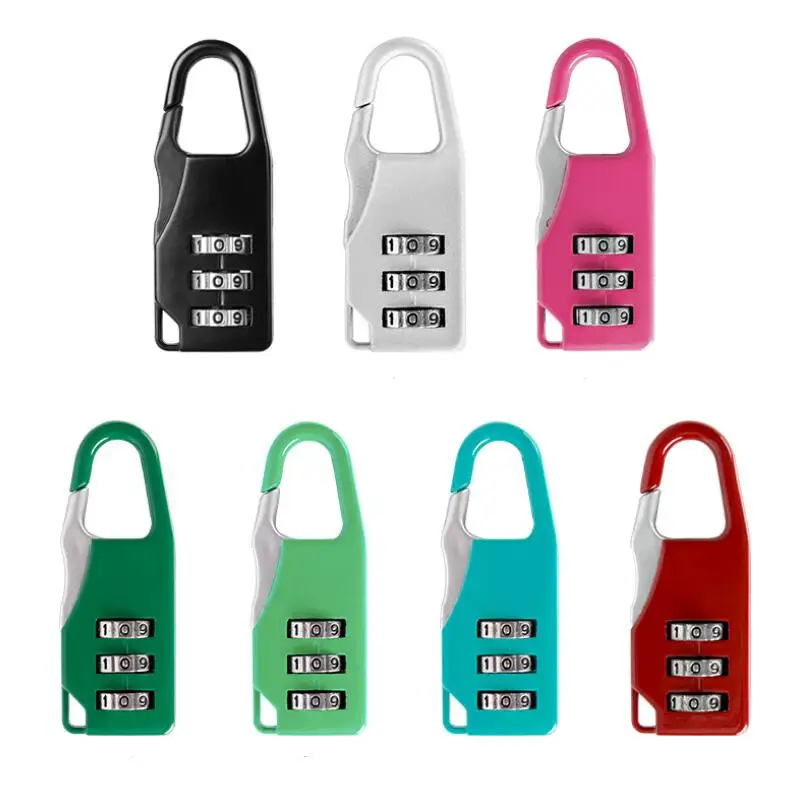 7styles 3 Mini Dial Digit lock Number Code Password Combination Padlock Security Travel Safe Lock Padlock LX8671