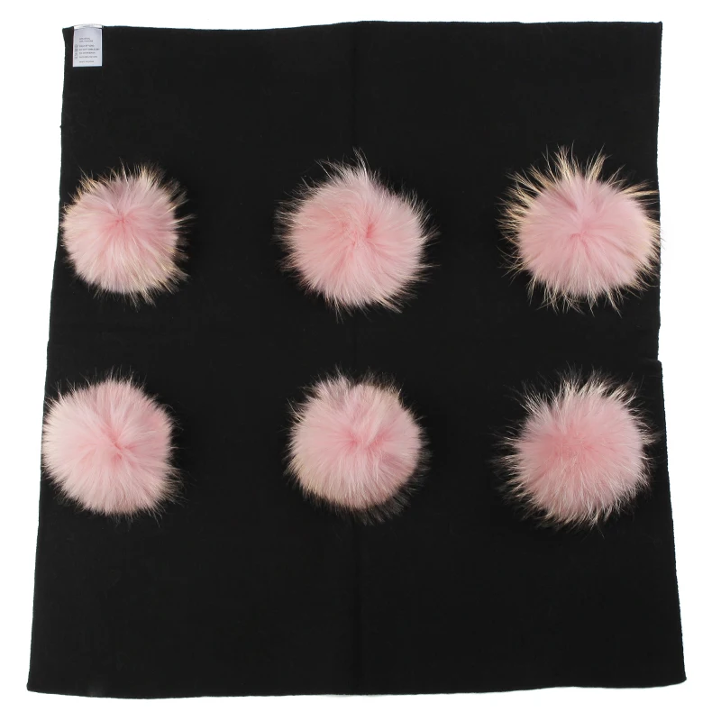 

Newborn Warm Cashmere Kids Baby Swaddling Blanket With 15cm Real Fur Pompom Travel Sleeping Blanket Bedding Swaddles Wrap