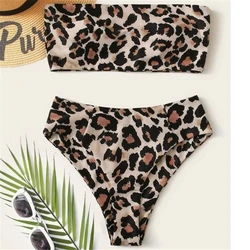 Cikini-sexy bikinipak met luipaardprint voor dames, push-up bh, lage taille, splitstrand, Braziliaans, mode, nieuw, 2020