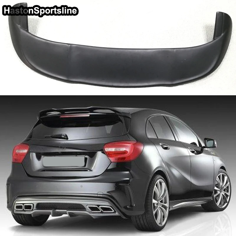 

For Mercedes-Benz A-Class W176 P Style Unpainted Primer Rear Roof Spoiler Car Wing 2013-2017