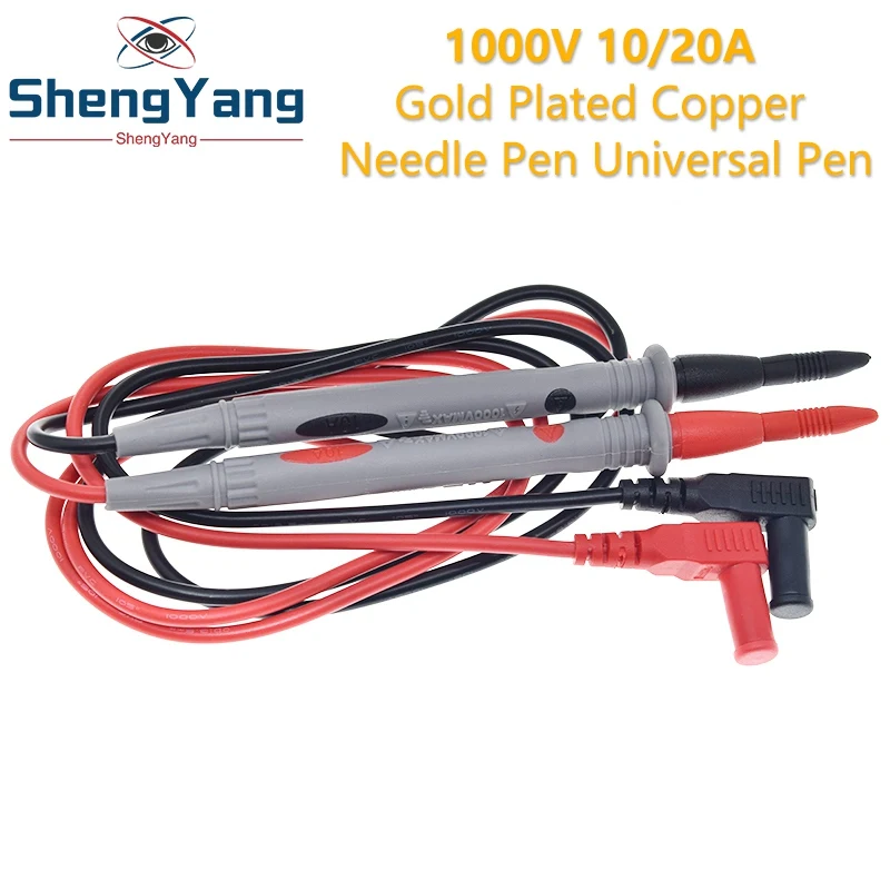 TZT Multimeter Test Leads Universal Cable AC DC 1000V 20A 10A CAT III Measuring Probes Pen for Multi-Meter Tester Wire Tips