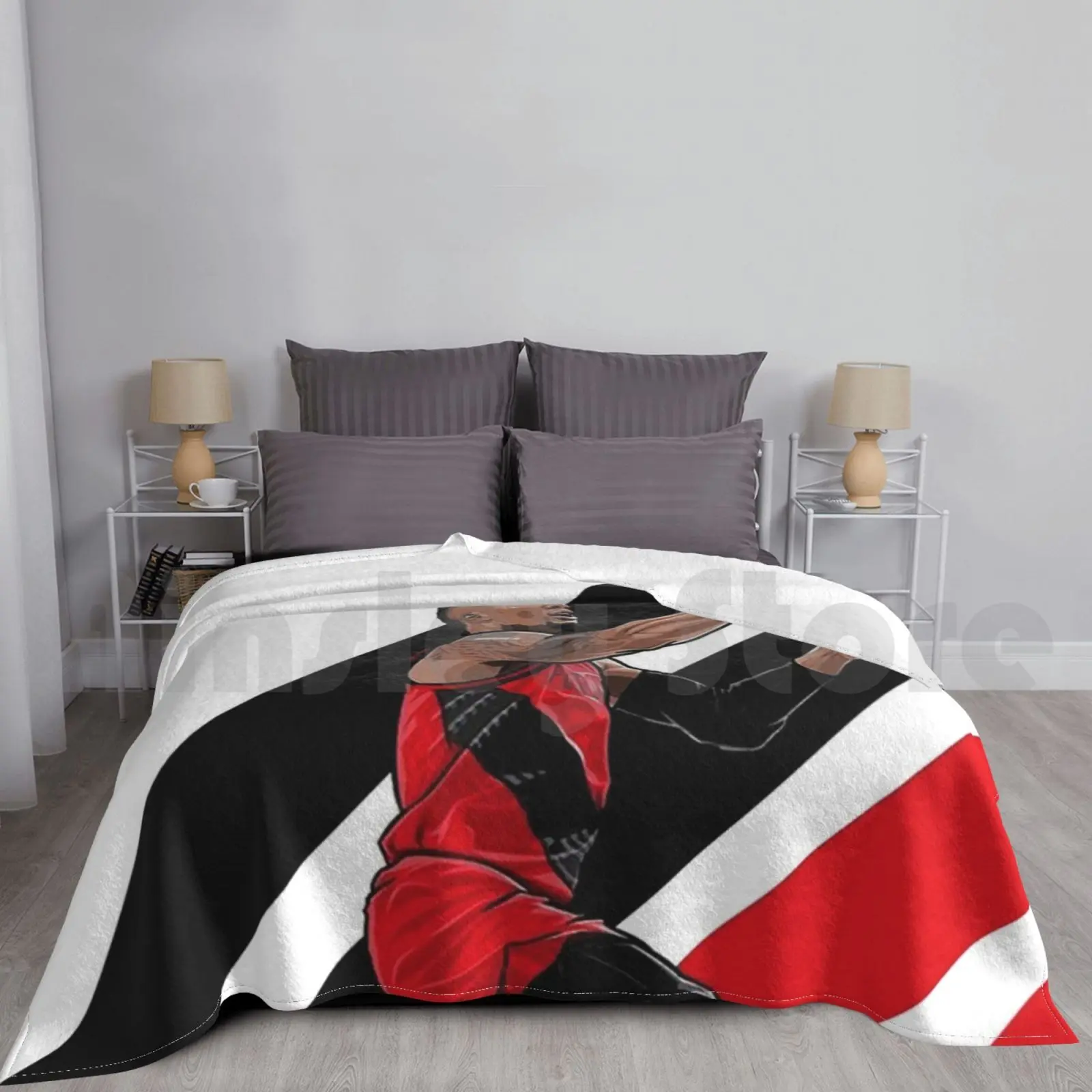 Dame Time-Damian Lillard manta moda personalizada Dame Time Damian Lillard baloncesto Dame Portland