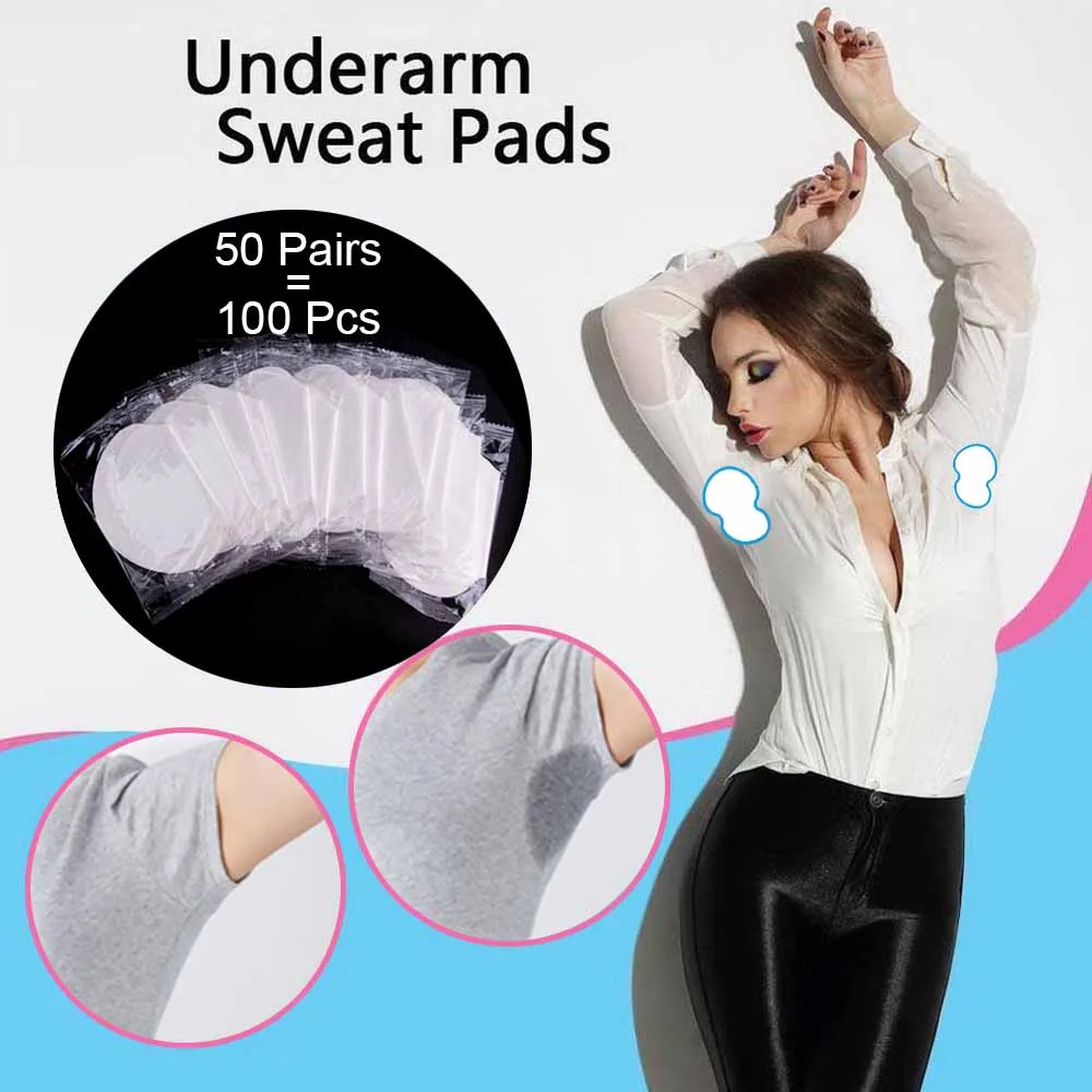 

100/200/300/400pcs Disposable Underarm Sweat Pads for Clothing Anti Sweat Armpit Absorbent Pads Summer Deodorants Shield Sticker