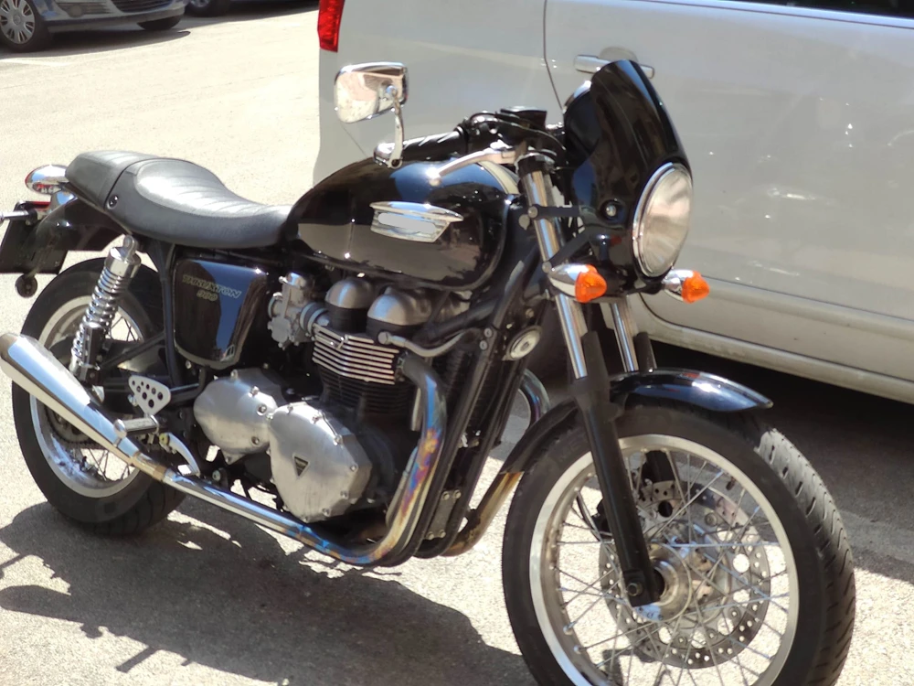 トライアンフネビルバイク用ヘッドライト、フロントヘッドガラス