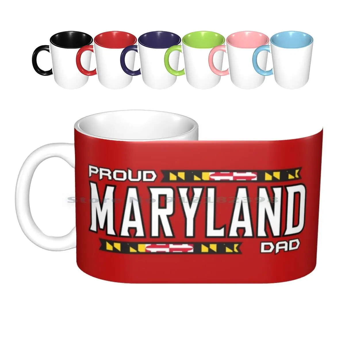 Proud Maryland Dad Ceramic Mugs Coffee Cups Milk Tea Mug Maryland Maryland Terps Maryland Dad Proud Maryland Dad Creative